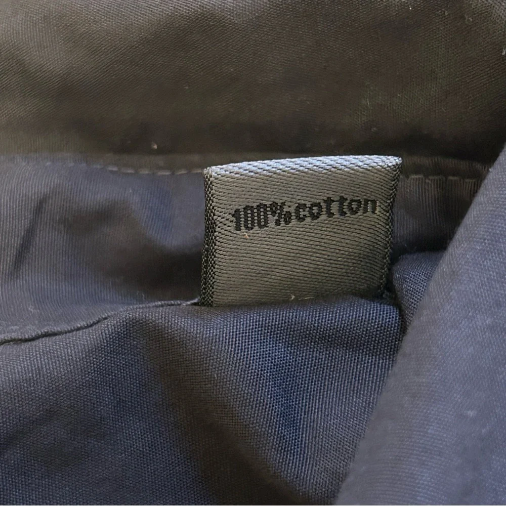 VTG John Varvatos Black‎ 100% Cotton Made in Hong Kong Dress Shirt, Size L